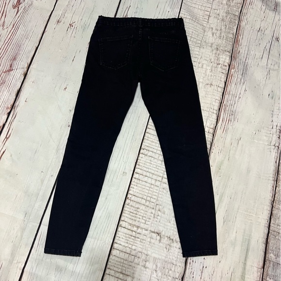 ZARA WOMAN Black Skinny Stretch Jeans Jeggings size 8 GUC - Picture 8 of 13